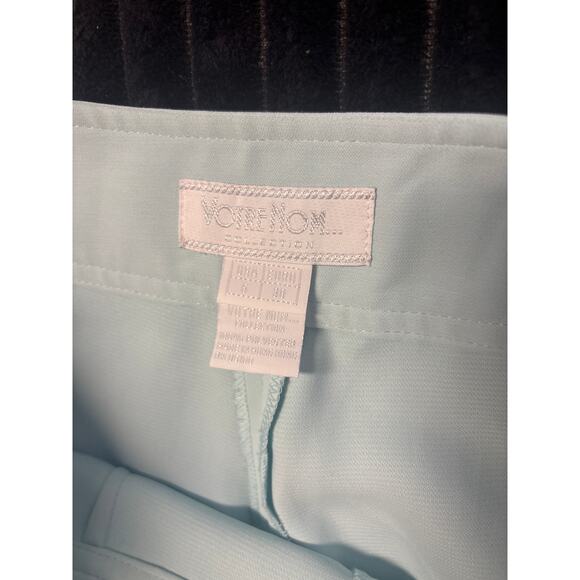 Votre Nom Women’s Teal Trousers Size 6 Polyester Side Zip 28x28 - Picture 3 of 3